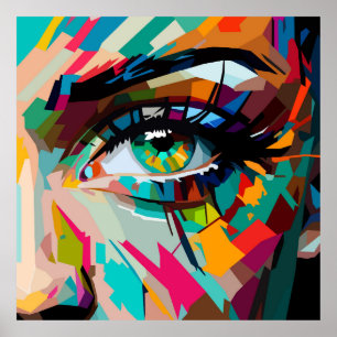 Pop-Art-Augen  Poster