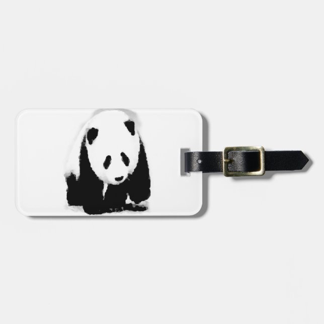Pop Art Baby Panda Gepäckanhänger (Vorderseite horizontal)