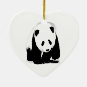 Pop Art Baby Panda Keramik Ornament