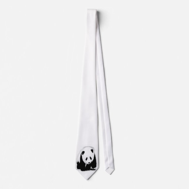 Pop Art Baby Panda Krawatte (Vorderseite)