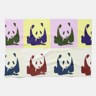 Pop Art Baby Pandas Geschirrtuch