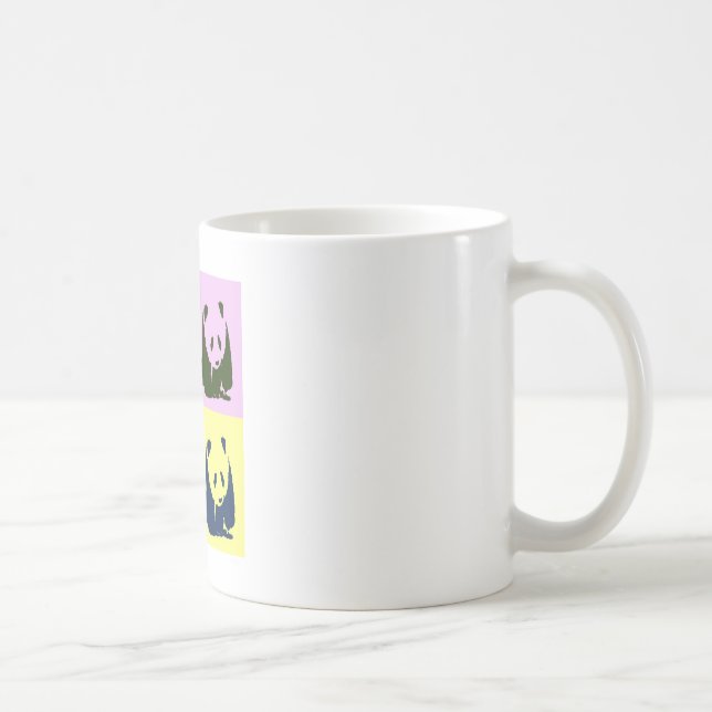 Pop Art Baby Pandas Tasse (Rechts)
