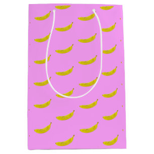 Pop Art Banana Mittlere Geschenktüte