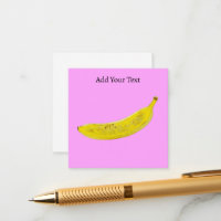 Pop Art Banana Rosa Hintergrund Personalisiert