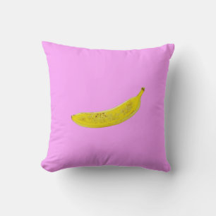 Pop Art Banane in Gelb Kissen