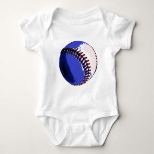 Pop Art Baseball Baby Strampler