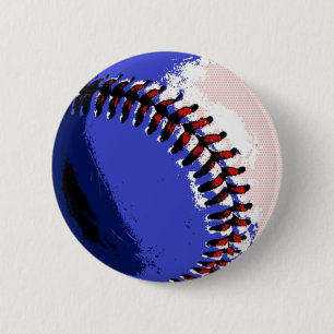 Pop Art Baseball Button