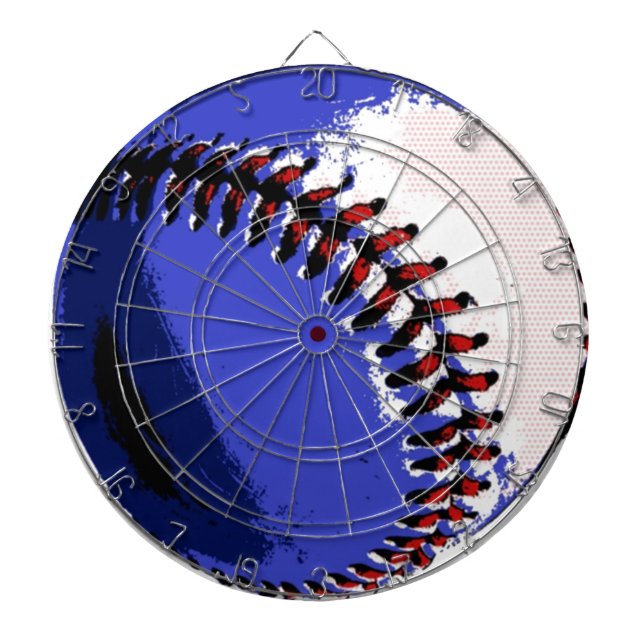 Pop Art Baseball Dartscheibe (vorne)