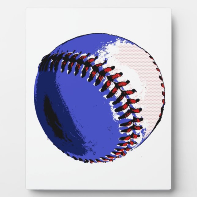 Pop Art Baseball Fotoplatte (Vorderseite)