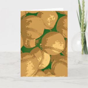 Pop Art Baseball Karte