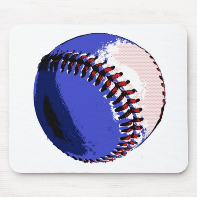 Pop Art Baseball Mousepad (Vorne)