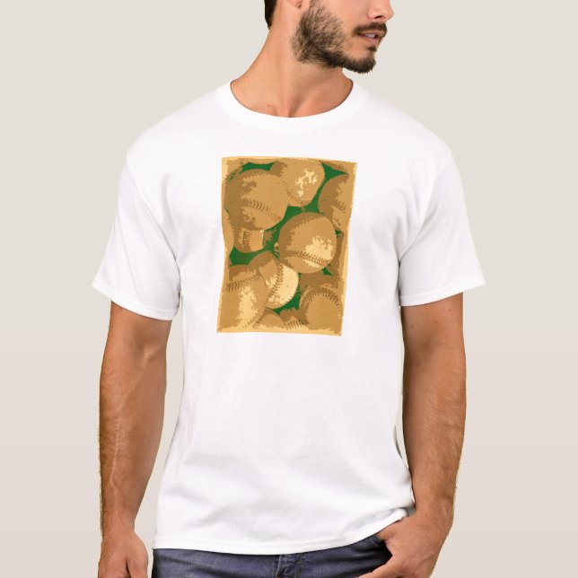 Pop Art Baseball T-Shirt (Vorderseite)