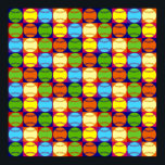 Pop Art Baseballs Muster Poster<br><div class="desc">Pop Kunst Baseballs Muster.</div>