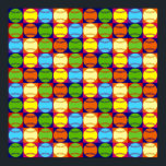 Pop Art Baseballs Muster Poster<br><div class="desc">Pop Kunst Baseballs Muster.</div>