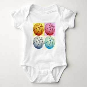 Pop Art Basketball Baby Strampler
