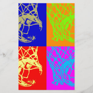 Pop Art Basketball Briefpapier