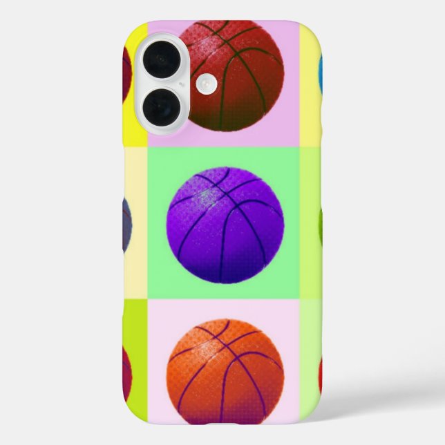 Pop Art Basketball Case-Mate iPhone Hülle (Rückseite)