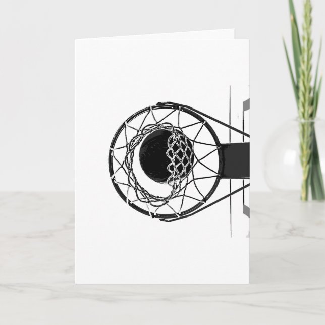 Pop Art Basketball Karte (Vorderseite)