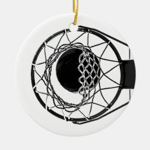 Pop Art Basketball Keramik Ornament
