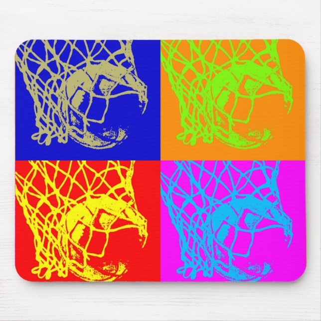 Pop Art Basketball Mousepad (Vorne)