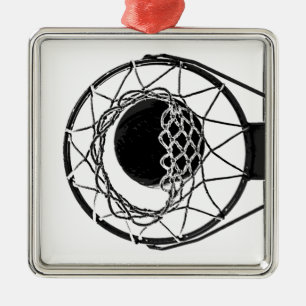 Pop Art Basketball Ornament Aus Metall