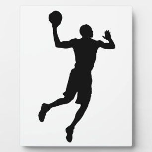 Pop Art Basketball Player Silhouette Fotoplatte
