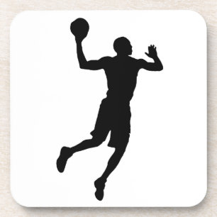 Pop Art Basketball Player Silhouette Getränkeuntersetzer