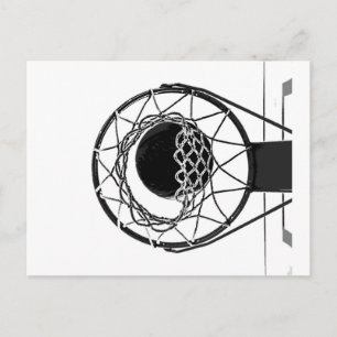 Pop Art Basketball Postkarte