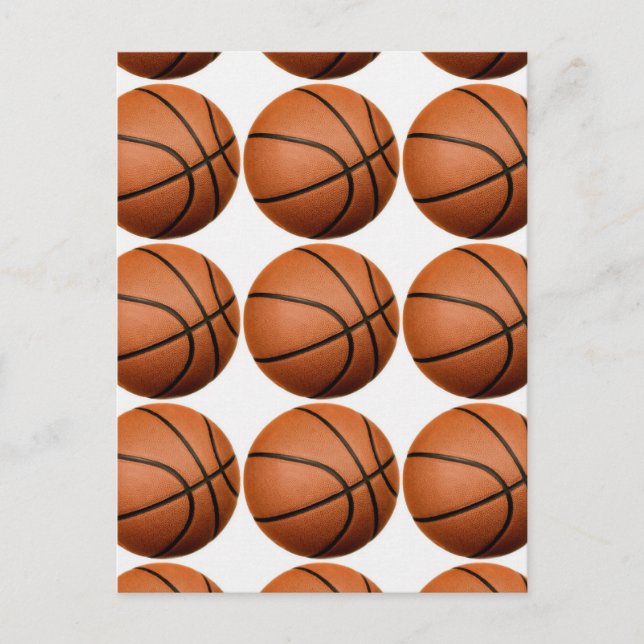 Pop Art Basketball Postkarte (Vorderseite)