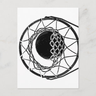 Pop Art Basketball Postkarte