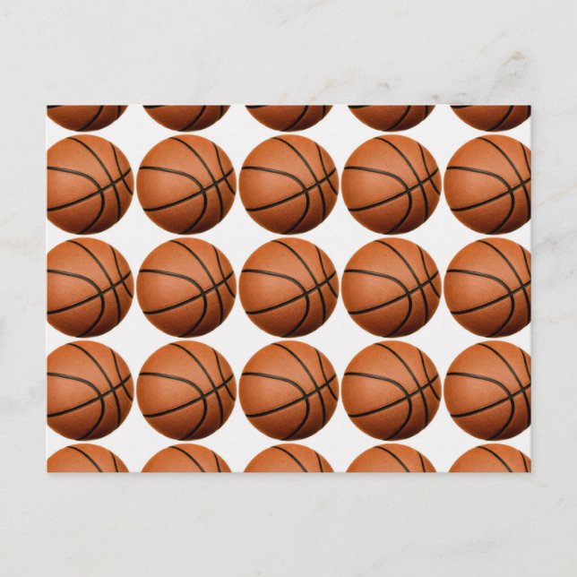 Pop Art Basketball Postkarte (Vorderseite)