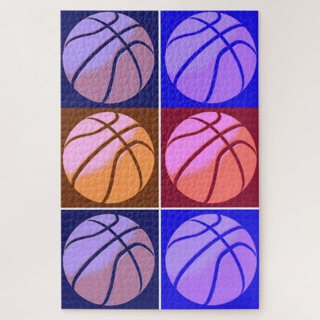 Pop Art Basketball Puzzle (Vertikal)