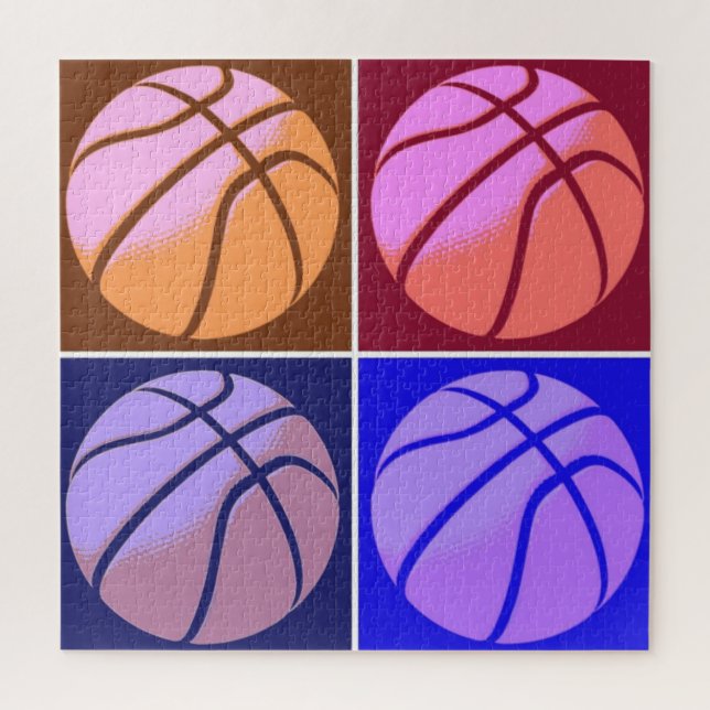 Pop Art Basketball Puzzle (Vertikal)
