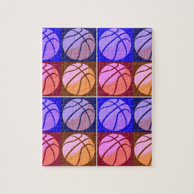 Pop Art Basketball Puzzle (Vertikal)
