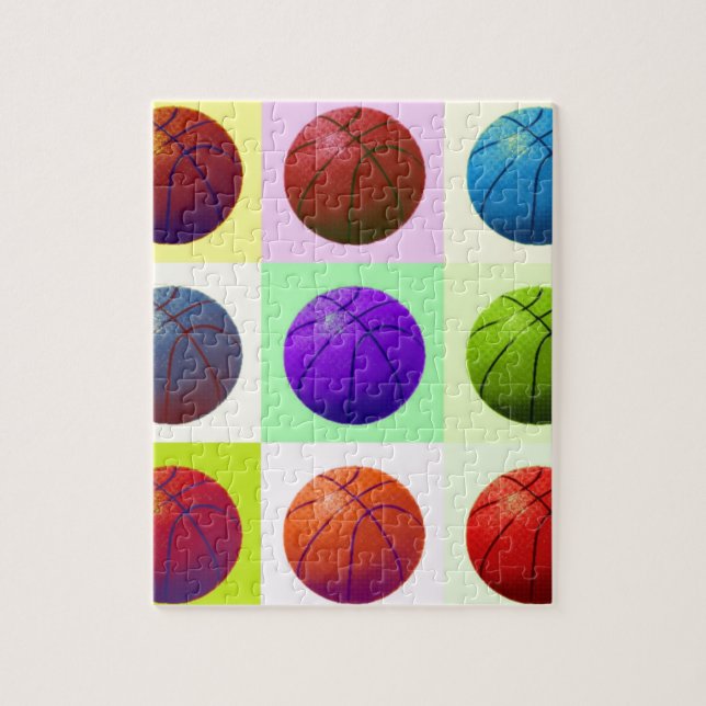 Pop Art Basketball Puzzle (Vertikal)