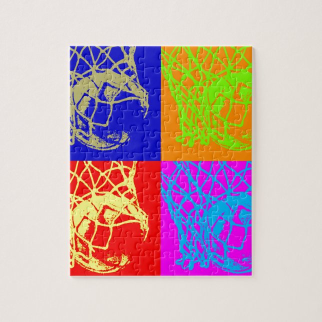 Pop Art Basketball Puzzle (Vertikal)
