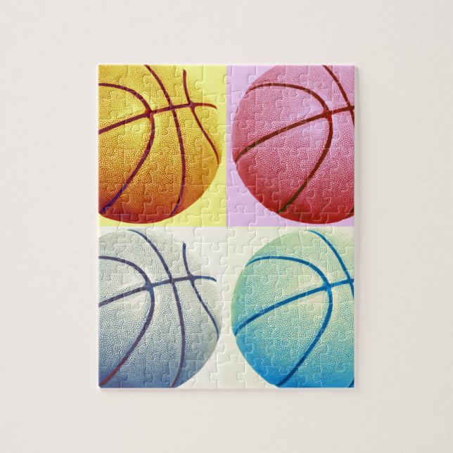 Pop Art Basketball Puzzle (Vertikal)