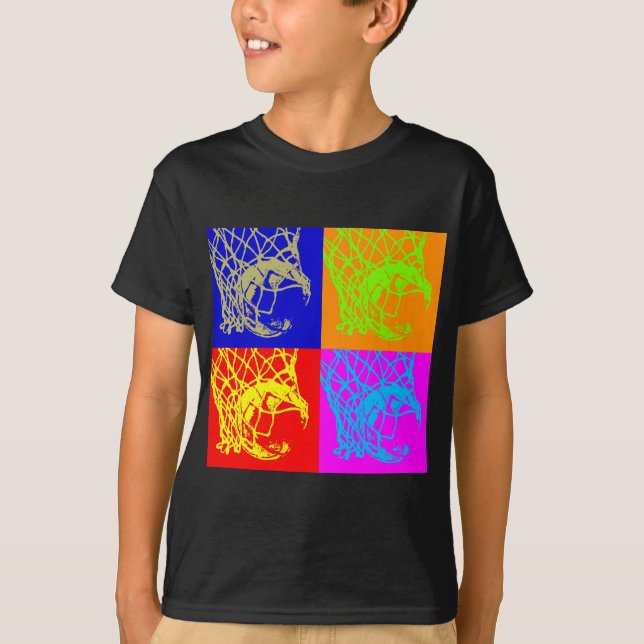 Pop Art Basketball T-Shirt (Vorderseite)