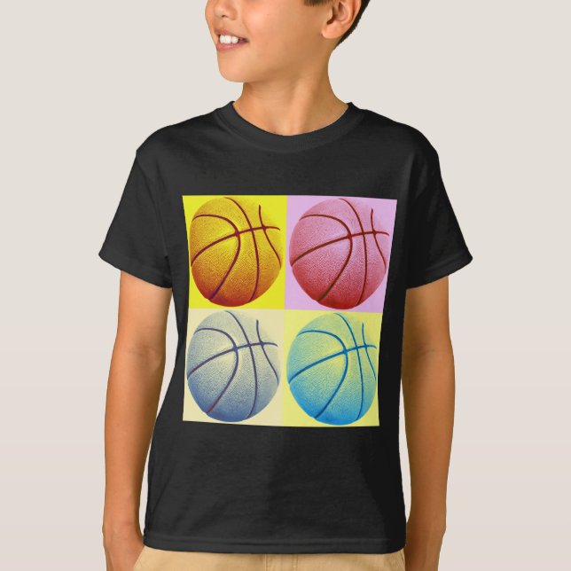 Pop Art Basketball T-Shirt (Vorderseite)