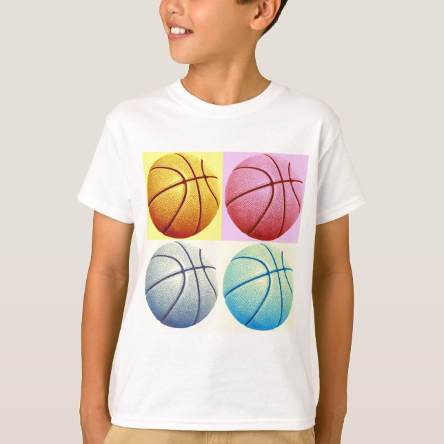 Pop Art Basketball T-Shirt (Vorderseite)