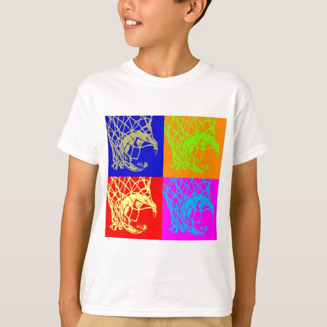 Pop Art Basketball T-Shirt (Vorderseite)