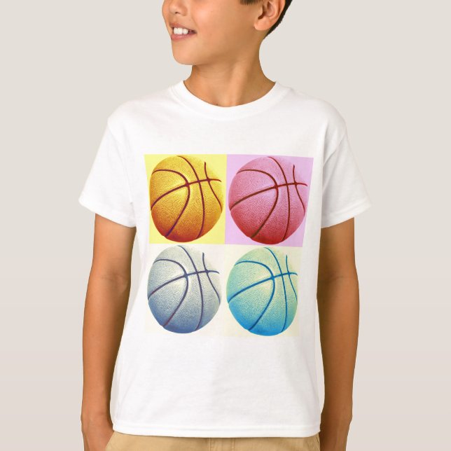 Pop Art Basketball T-Shirt (Vorderseite)