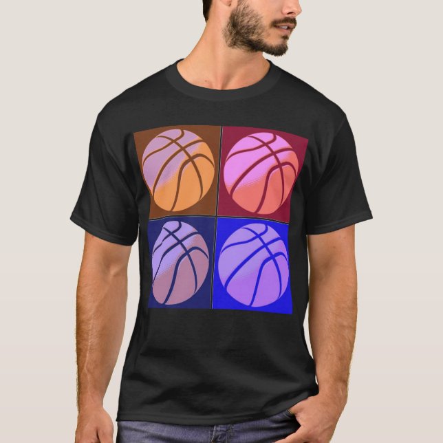Pop Art Basketball T-Shirt (Vorderseite)