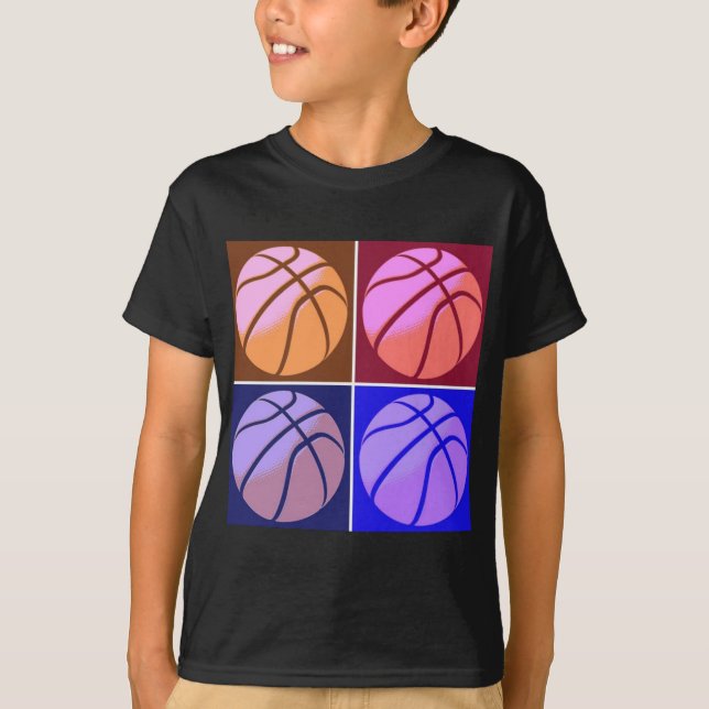 Pop Art Basketball T-Shirt (Vorderseite)