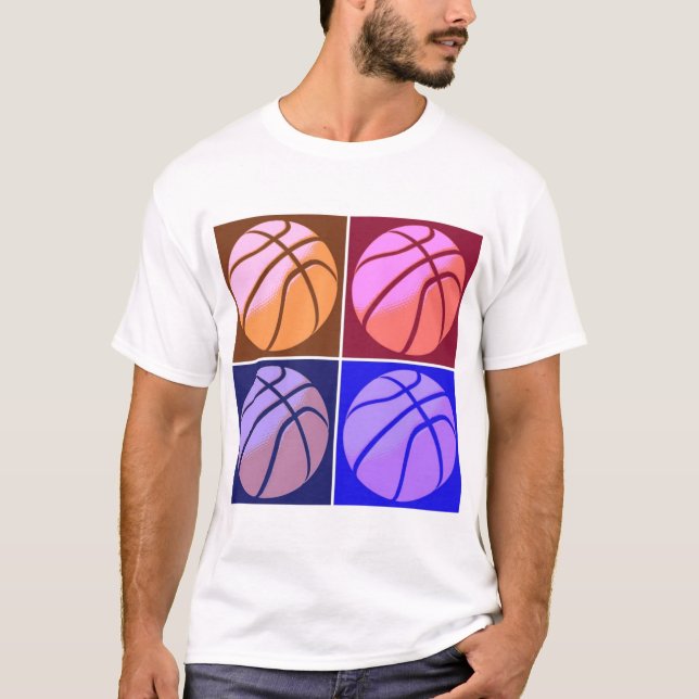 Pop Art Basketball T-Shirt (Vorderseite)