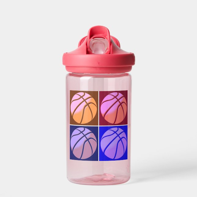 Pop Art Basketball Trinkflasche (Vorne)
