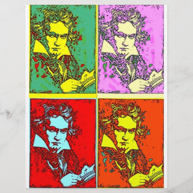 Pop-Art Beethoven Flyer (Vorne)