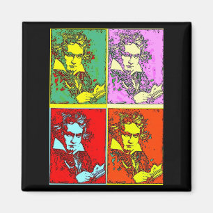 Pop-Art Beethoven Magnet