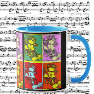 Pop-Art Beethoven Tasse