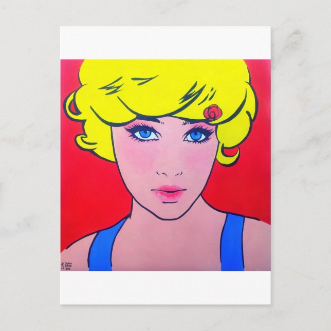 Pop Art Bérénice Postkarte (Vorderseite)